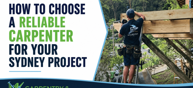 how to choose a carpenter Sydney
