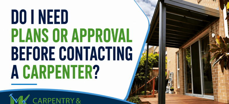 plans before contacting a carpenter
